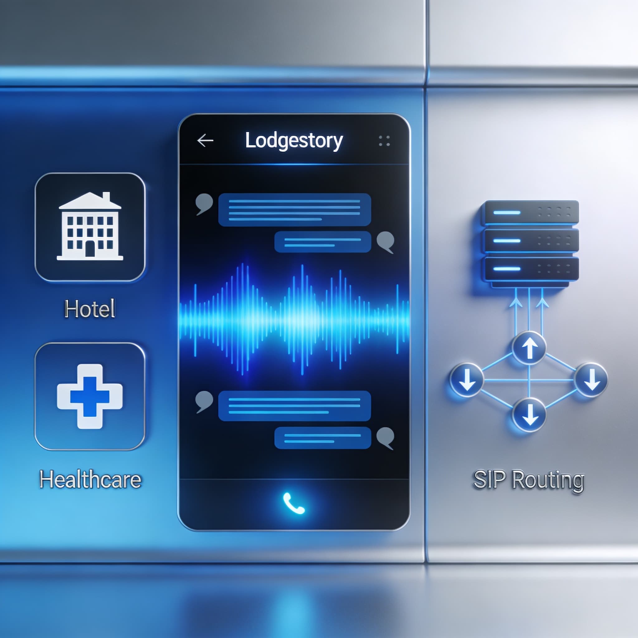 Digital dashboard showing an AI voice assistant managing multiple customer voice calls in real time